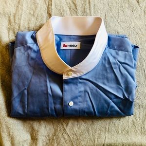 Custom mandarin collar dress shirt
